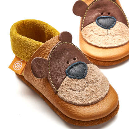 Leder Hausschuhe TIERE